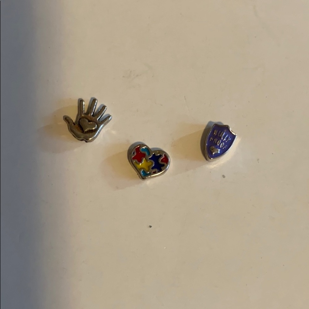 Origami Owl awareness charms (3) 100% authentic